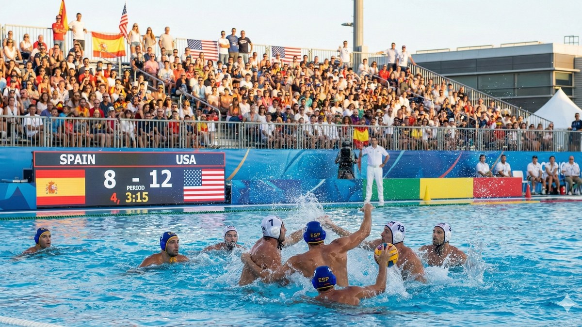 España y Estados Unidos se enfrentan en doble duelo preparatorio rumbo al Europeo de waterpolo