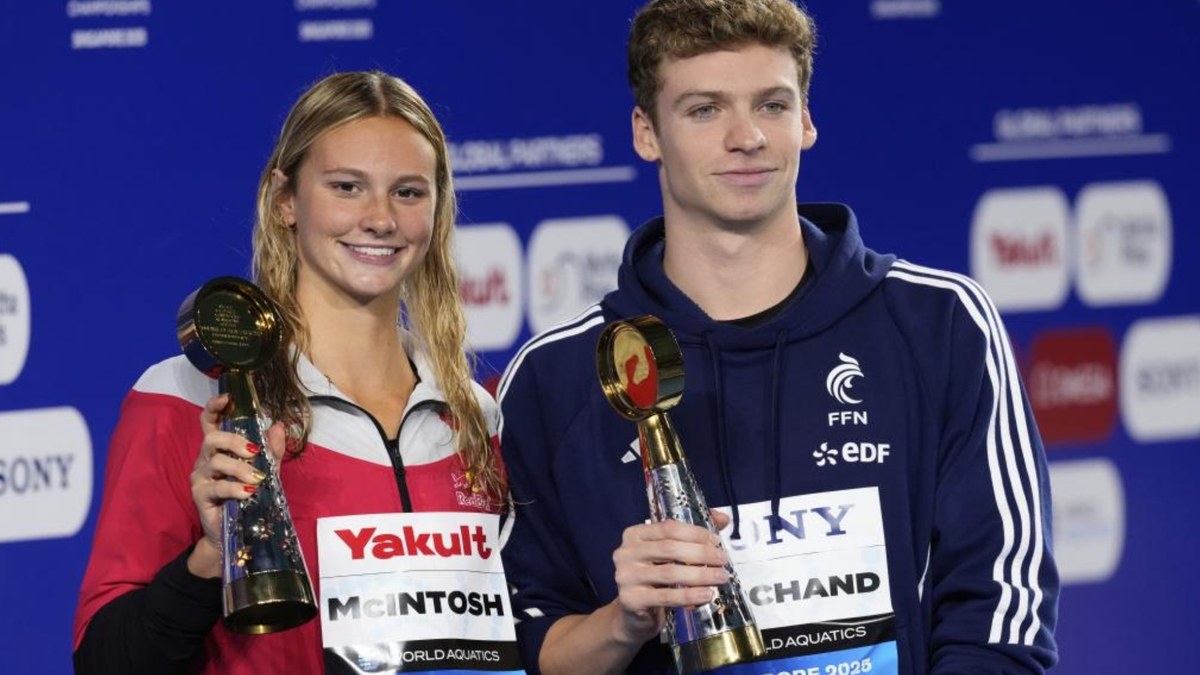 Leon Marchand y Summer McIntosh Revalidan sus Títulos como Nadadores del Año 2025 de World Aquatics